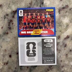 Panini FIFA Spain Team Blue Parallel Sticker #ESP13 We Are Spain 2026